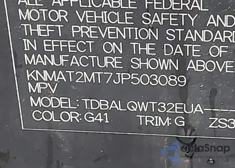 2018 Nissan Rogue Sv from USA, damaged, VIN KNMAT2MT7JP503089